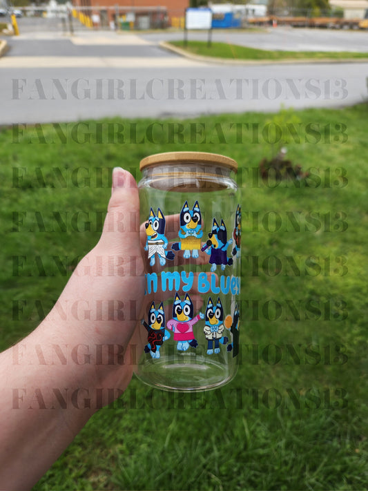 In my Bluey Eras Glass Can