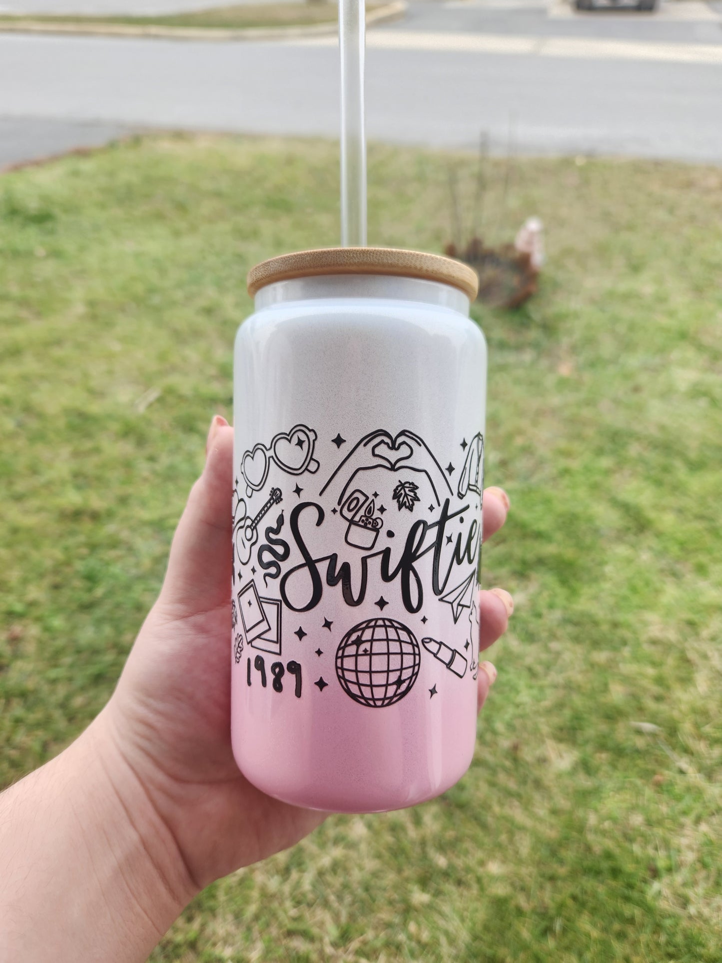 Swiftie Pink White Ombre Cup